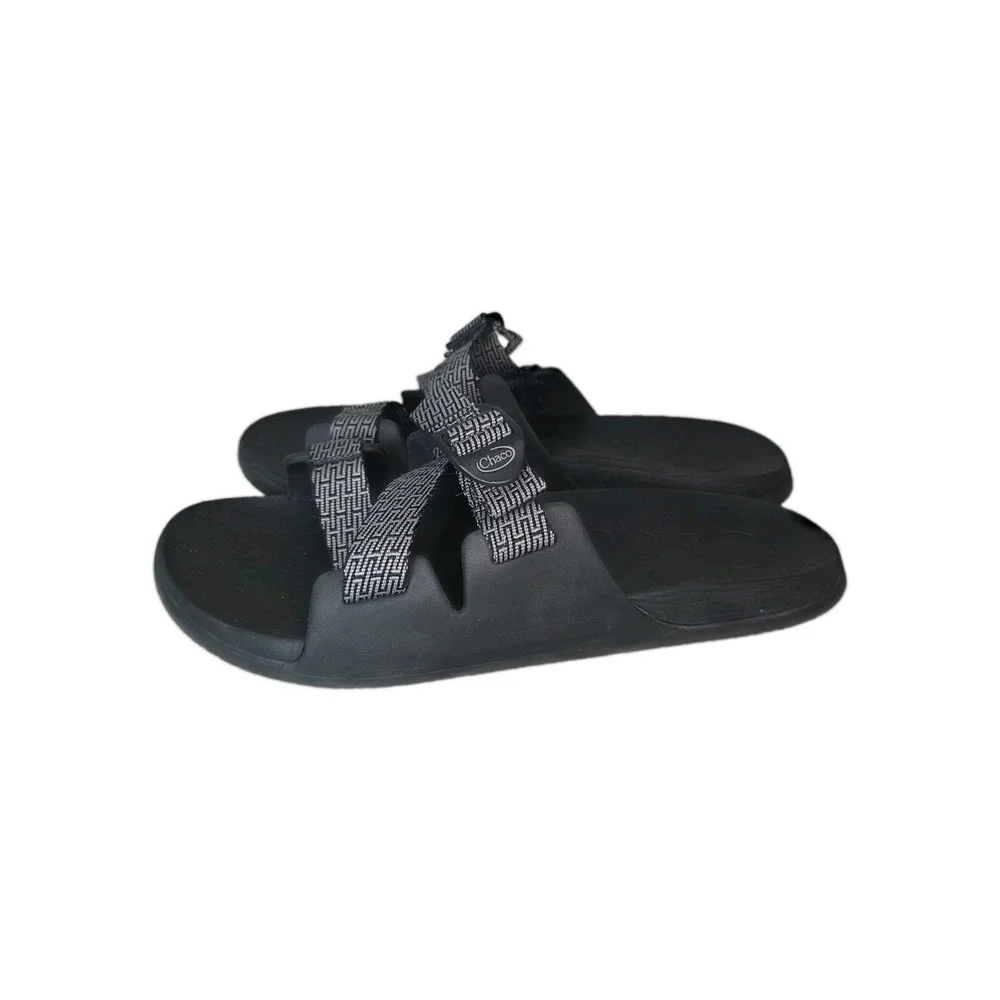 Chaco Chillos Mens 14 Black Adjustable Strap Slide Sandals